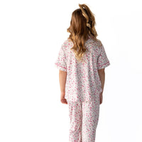 MINI BERRY FLORAL | GIRLS' BUTTON UP SHORT SLEEVE SET