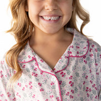 MINI BERRY FLORAL | GIRLS' BUTTON UP SHORT SLEEVE SET