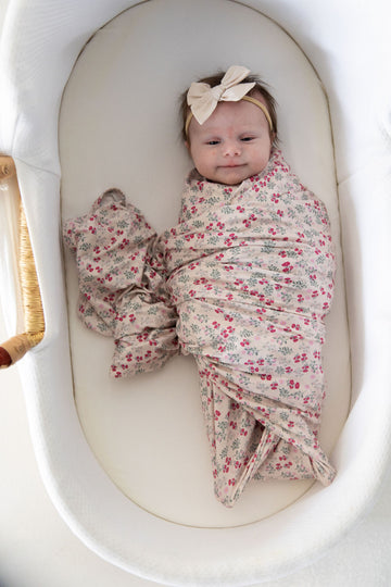 MINI BERRY FLORAL | SWADDLE