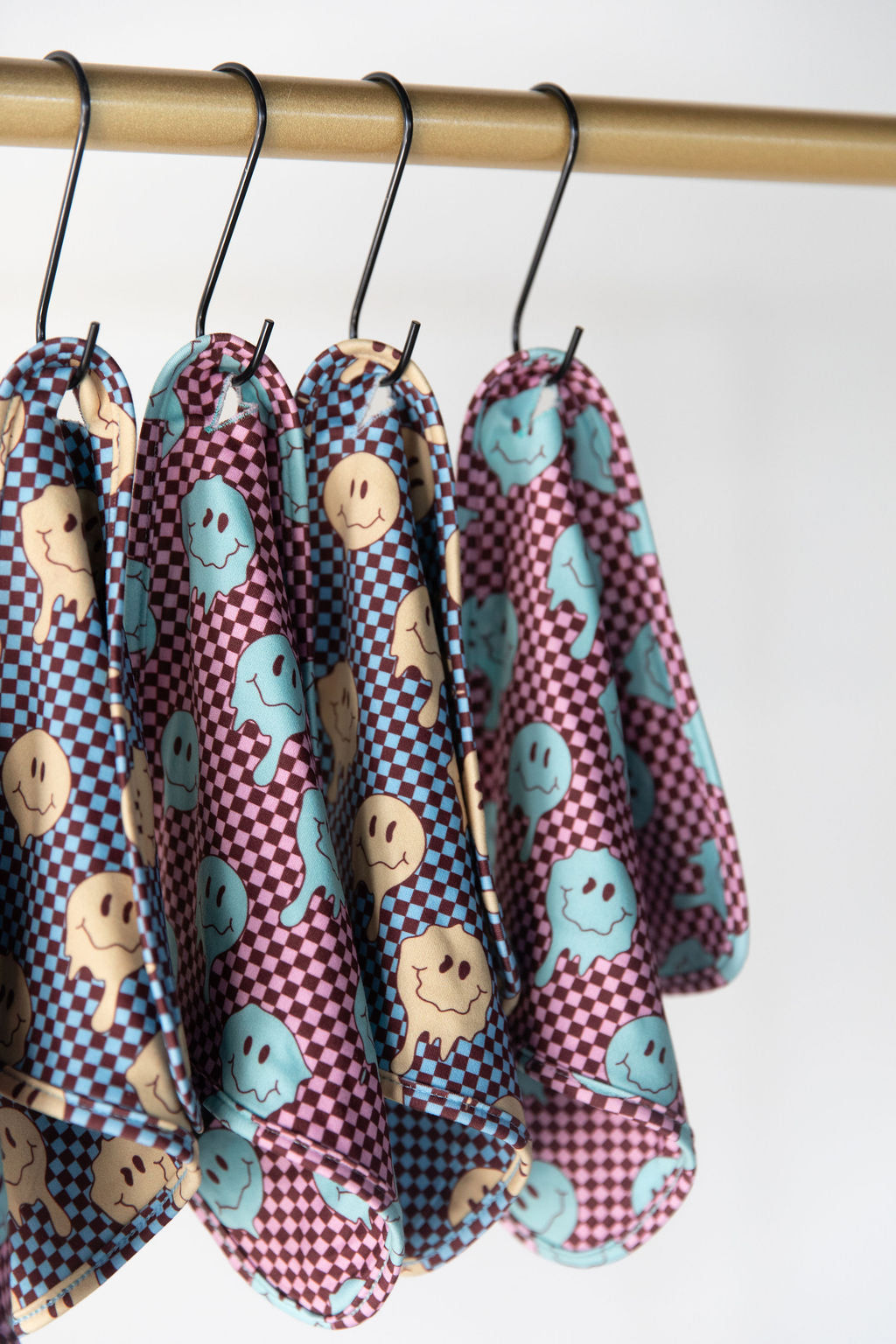 TEAL TRIPPY CHECKER | LOVIE