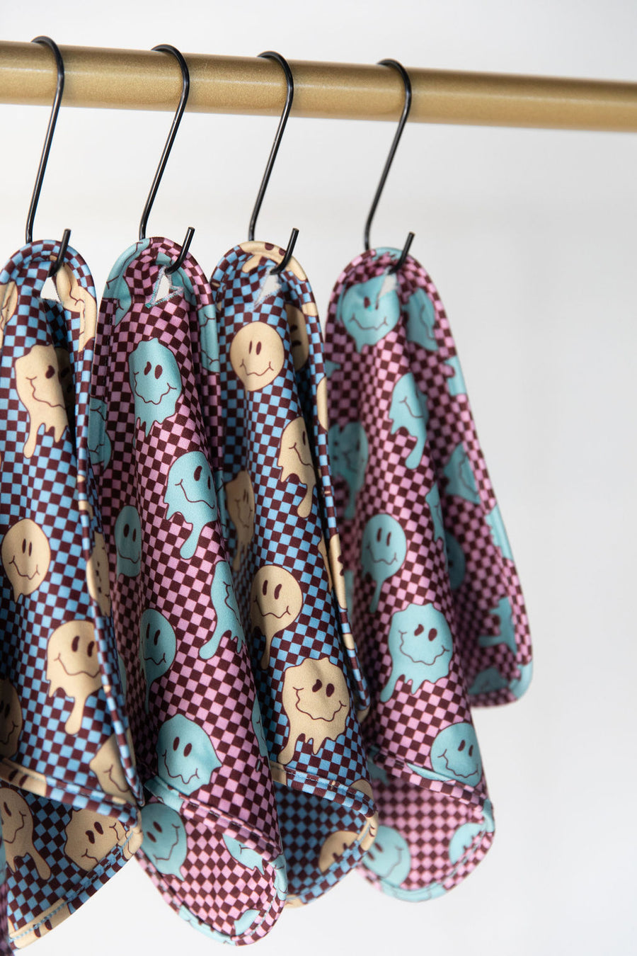 TEAL TRIPPY CHECKER | LOVIE