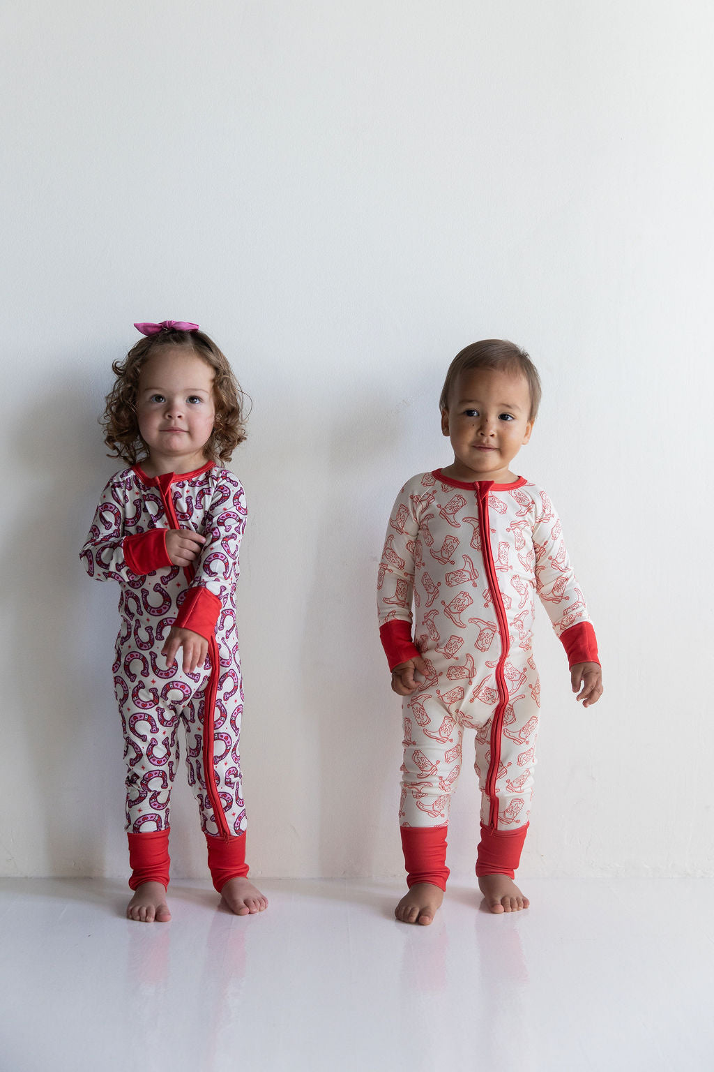 RED BOOTS | ZIPPER ONE PIECE