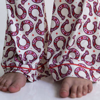 HORSESHOES | GIRLS' BUTTON UP SHORT SLEEVE SET