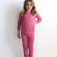 PINK + RED MINI CHECKER | LONG SLEEVE