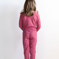 PINK + RED MINI CHECKER | LONG SLEEVE