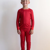 RED MINI CHECKER | LONG SLEEVE