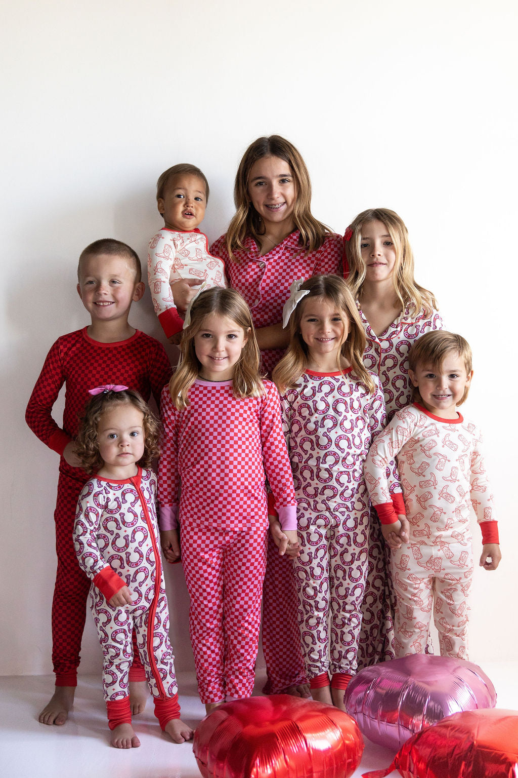 PINK + RED MINI CHECKER | LONG SLEEVE