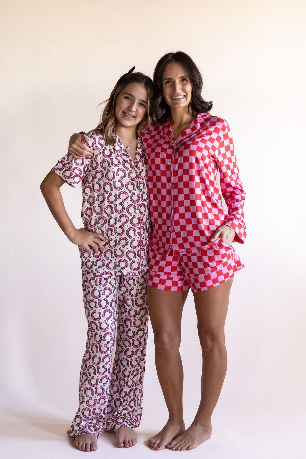 HORSESHOES | GIRLS' BUTTON UP SHORT SLEEVE SET