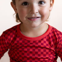 RED MINI CHECKER | LONG SLEEVE