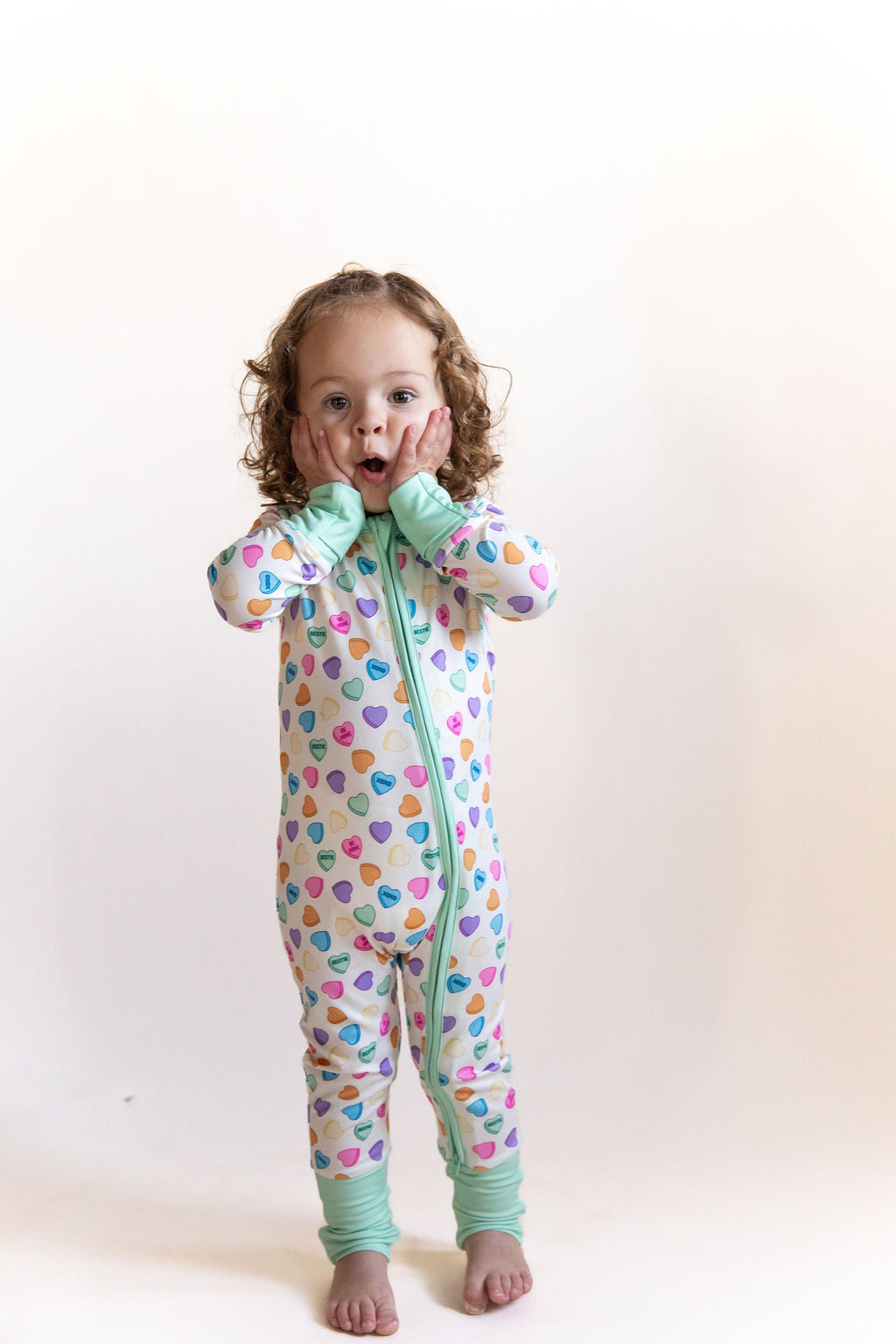 CANDY HEARTS | ZIPPER ONE PIECE