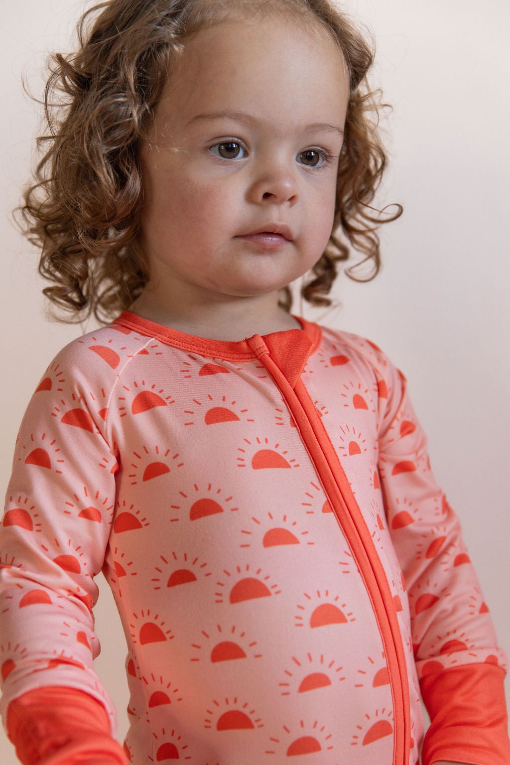 CORAL SUNSHINE | ZIPPER ONE PIECE