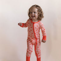 CORAL SUNSHINE | ZIPPER ONE PIECE