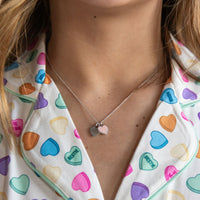 CANDY HEARTS | GIRLS' BUTTON UP SHORT SLEEVE SET