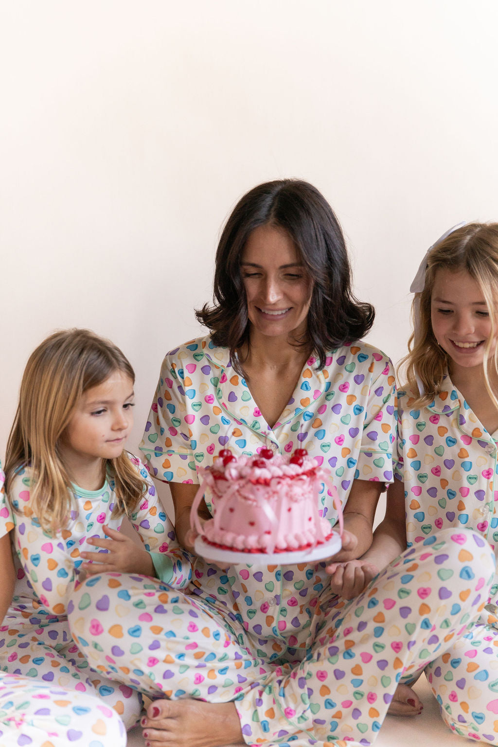 CANDY HEARTS | GIRLS' BUTTON UP SHORT SLEEVE SET