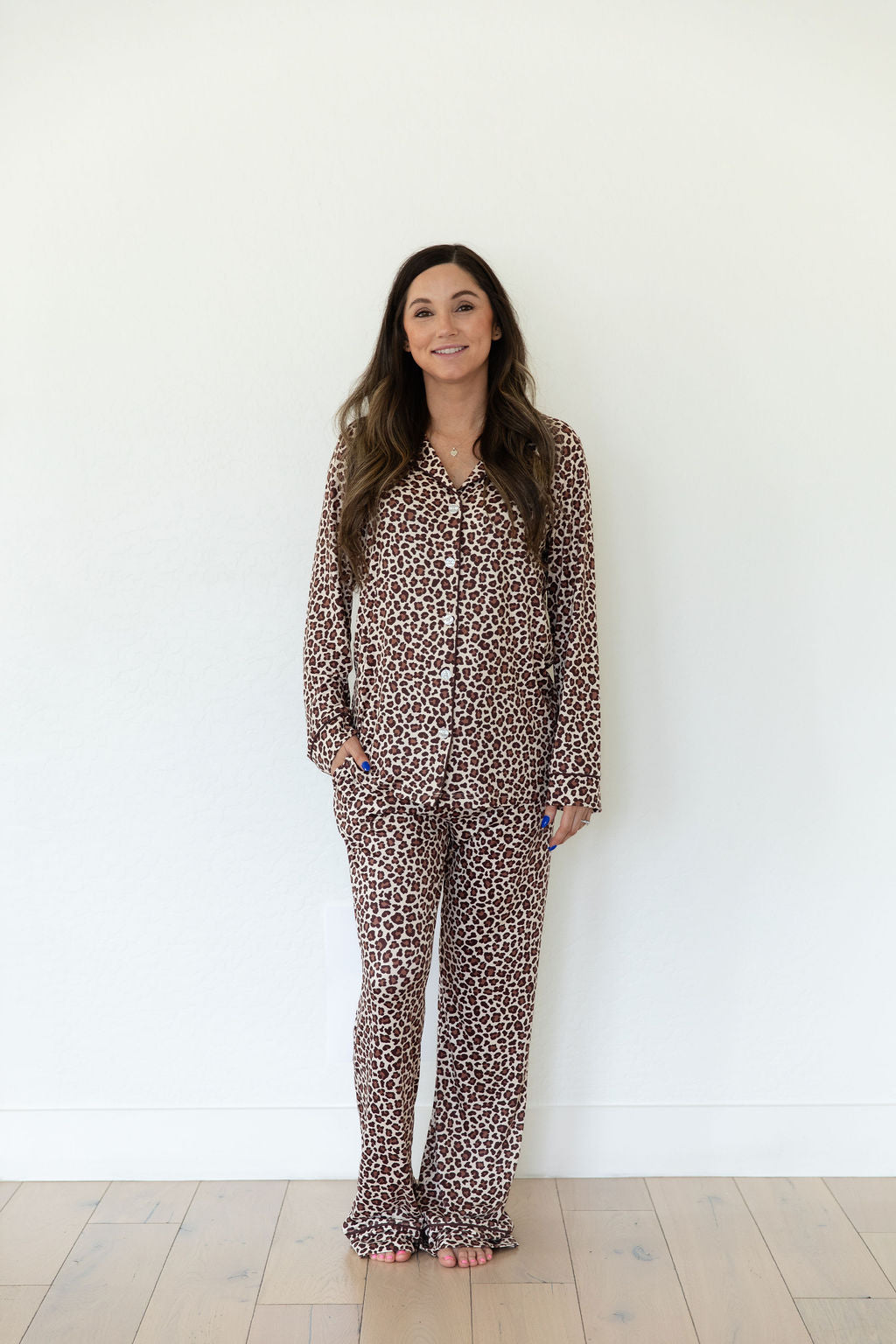LEOPARD | WOMEN'S BUTTON UP LONG SLEEVE SET