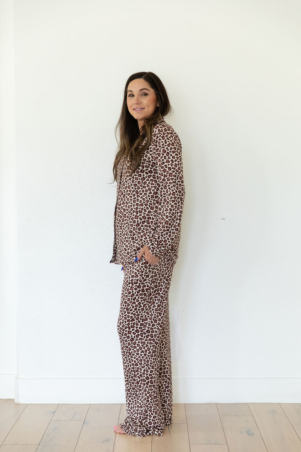 LEOPARD | WOMEN'S BUTTON UP LONG SLEEVE SET