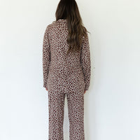 LEOPARD | WOMEN'S BUTTON UP LONG SLEEVE SET
