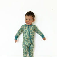 CHECKER LIGHTNING BOLTS | ZIPPER ONE PIECE