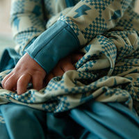 CHECKER LIGHTNING BOLTS | ZIPPER ONE PIECE