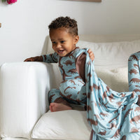 BROWN DINO | ZIPPER ONE PIECE