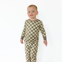 GREEN + BROWN CHECKER | LONG SLEEVE