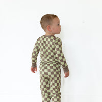 GREEN + BROWN CHECKER | LONG SLEEVE