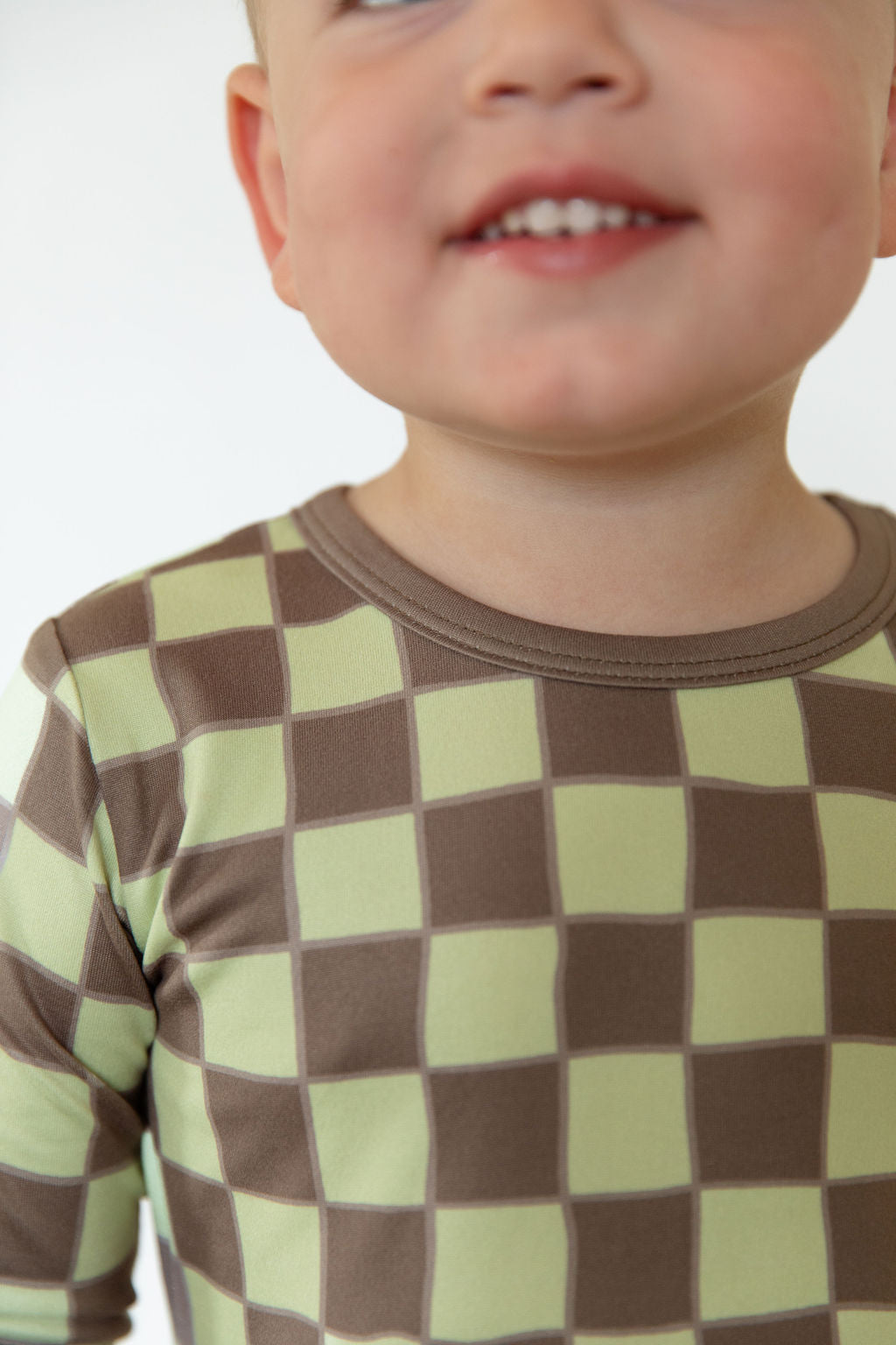 GREEN + BROWN CHECKER | LONG SLEEVE