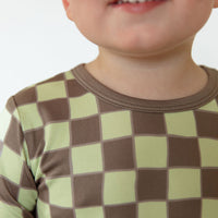 GREEN + BROWN CHECKER | LONG SLEEVE