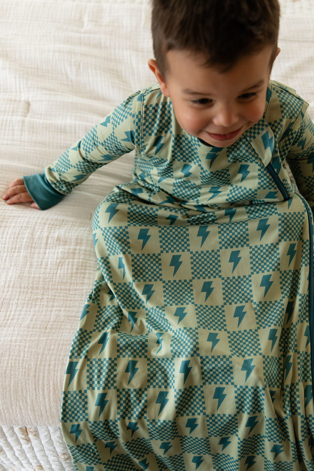 CHECKER LIGHTNING BOLTS | SLEEP SACK