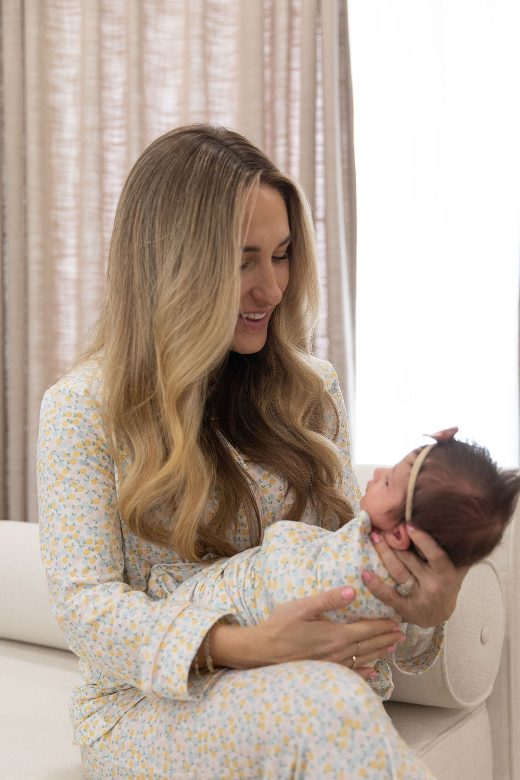 PASTEL FLORAL | WOMEN'S BUTTON UP LONG SLEEVE SET