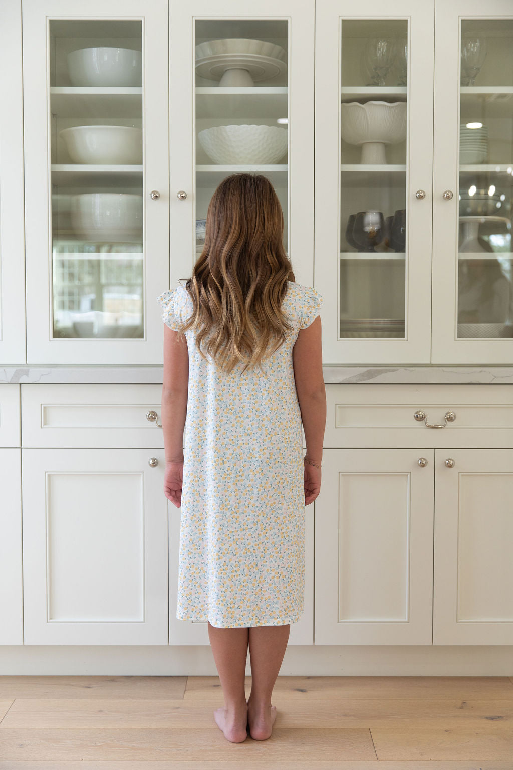 PASTEL FLORAL | RUFFLE SLEEVE DRESS