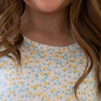 PASTEL FLORAL | RUFFLE SLEEVE DRESS