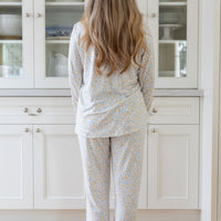 PASTEL FLORAL | WOMEN'S BUTTON UP LONG SLEEVE SET