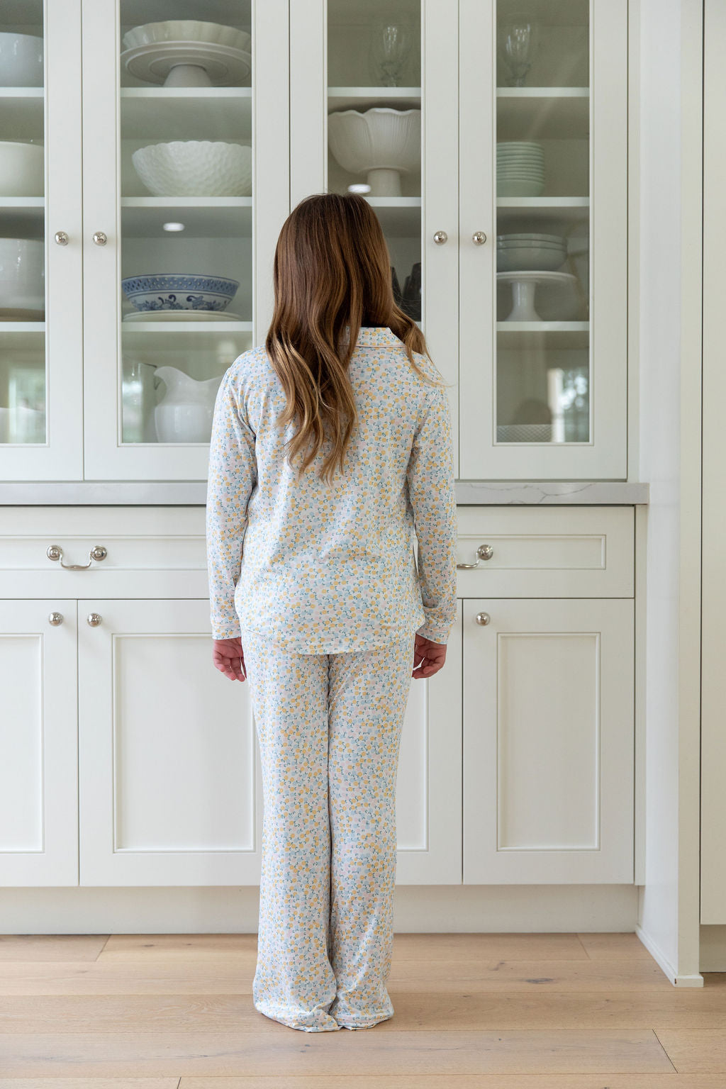 PASTEL FLORAL | GIRLS' BUTTON UP LONG SLEEVE SET