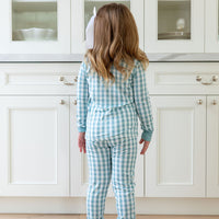 MUTED TEAL GINGHAM | LONG SLEEVE