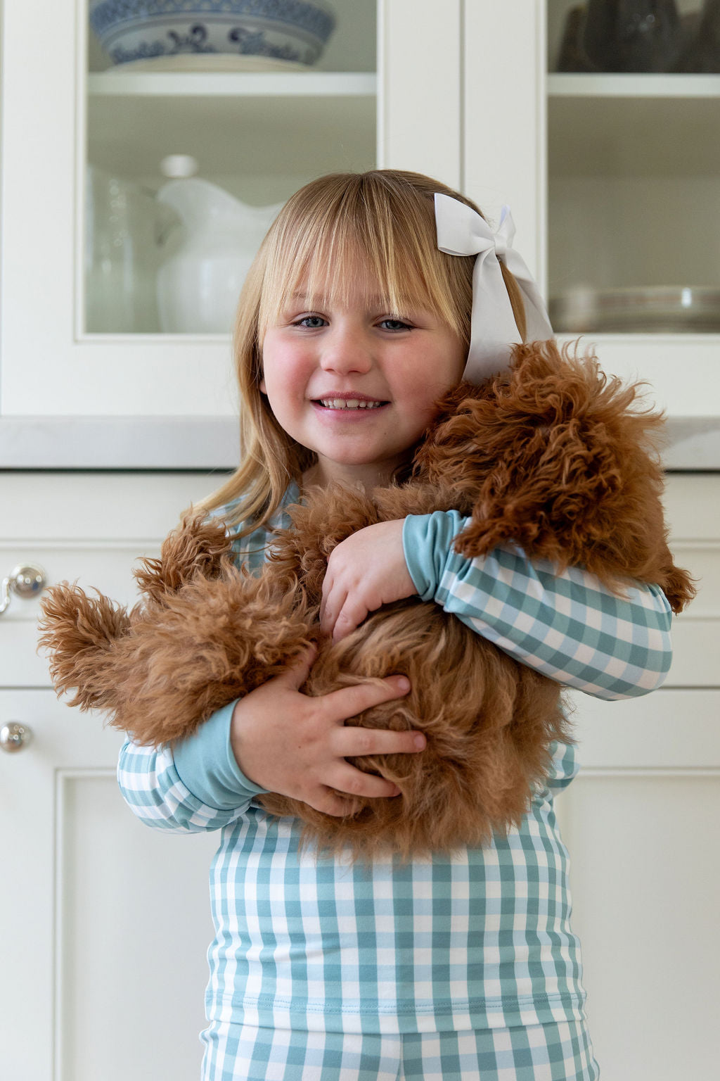 MUTED TEAL GINGHAM | LONG SLEEVE