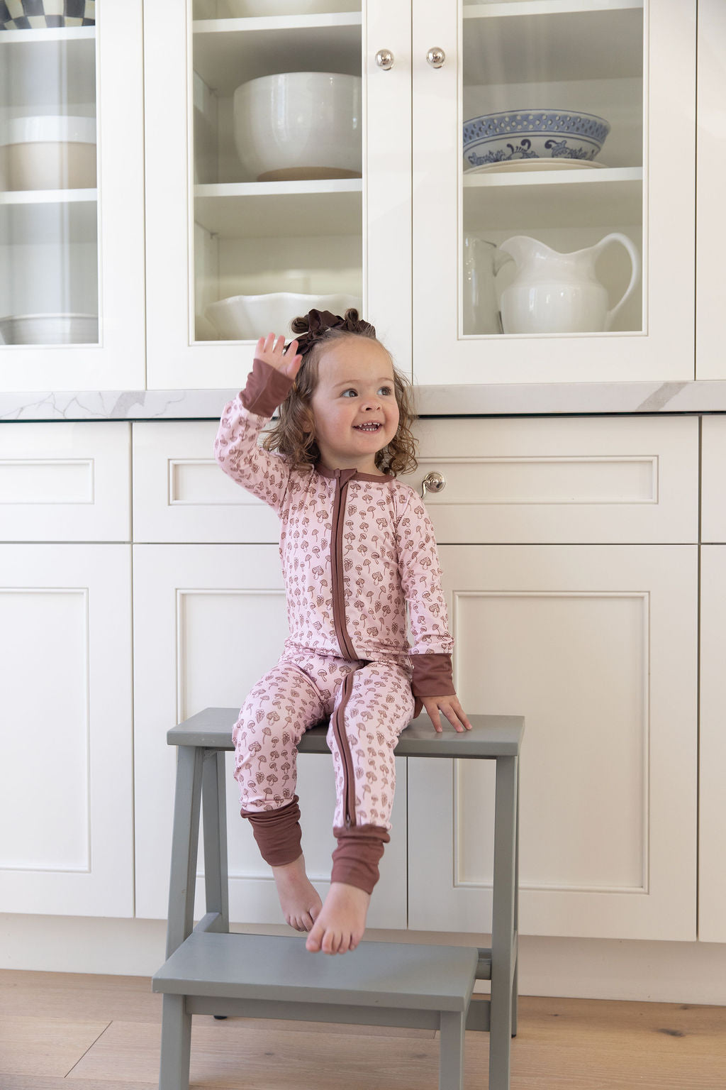 PINK MUSHROOMS | ZIPPER ONE PIECE