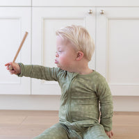 GREEN MUSHROOMS | ZIPPER ONE PIECE