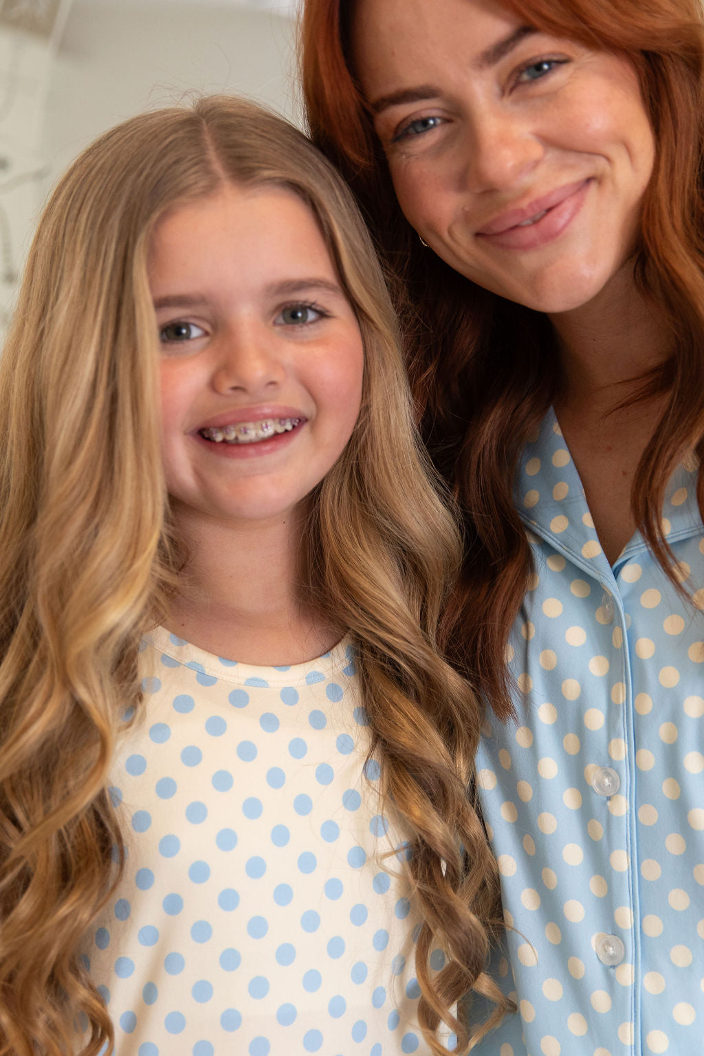 YELLOW + BLUE POLKADOTS | RUFFLE SLEEVE DRESS