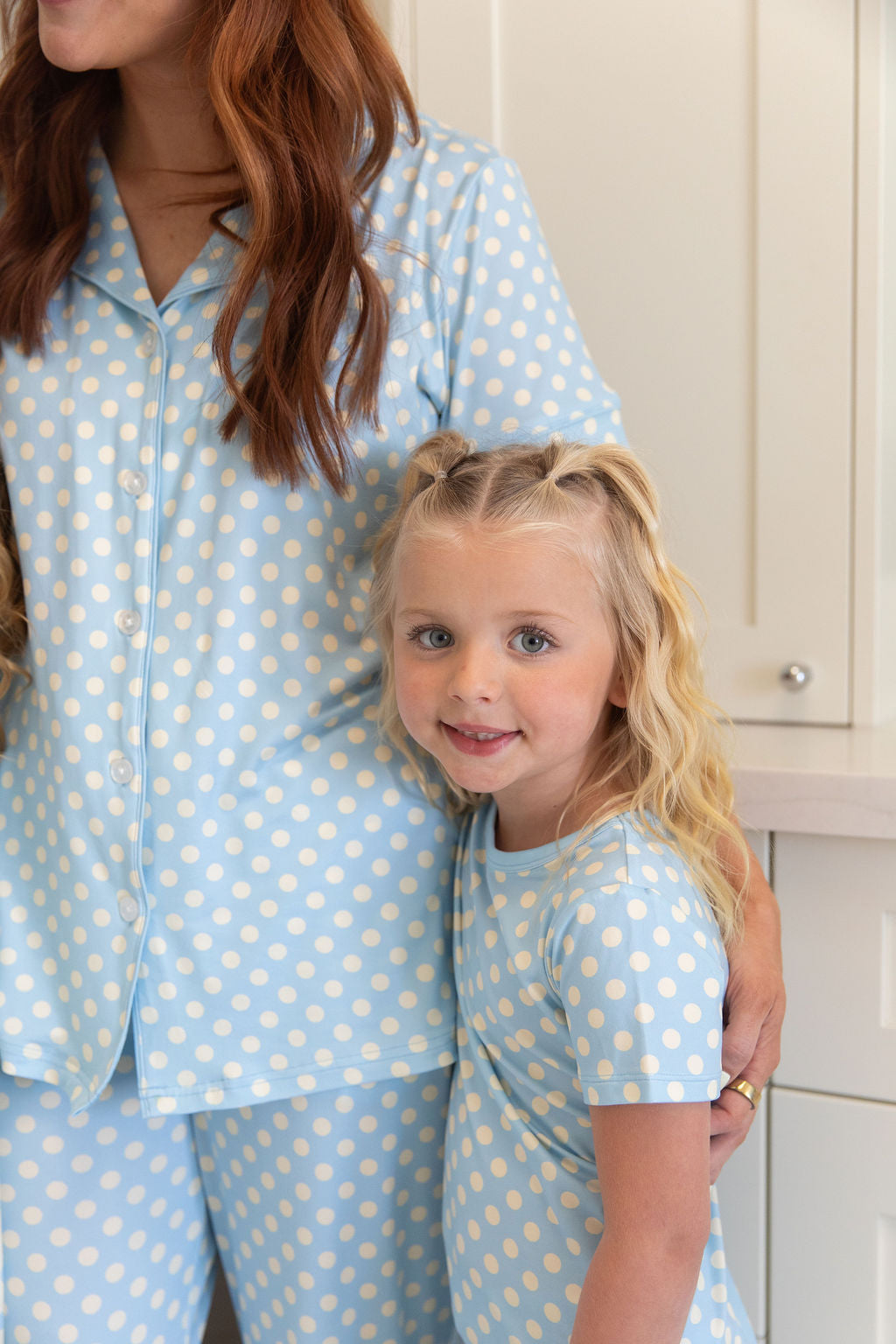 BLUE + YELLOW POLKADOTS | SHORT SLEEVE