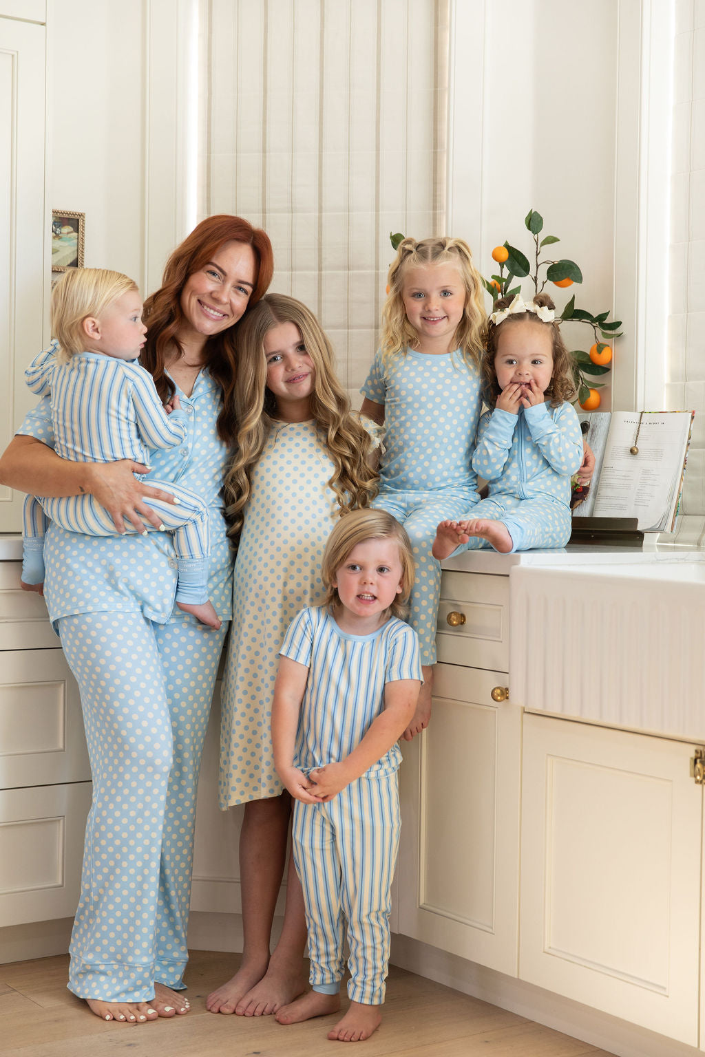 YELLOW + BLUE POLKADOTS | RUFFLE SLEEVE DRESS