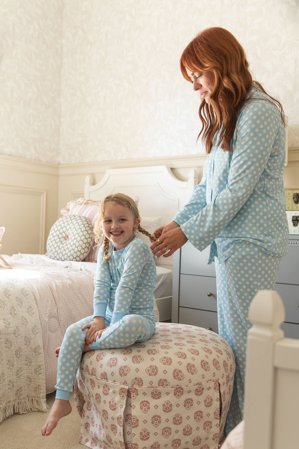 BLUE + YELLOW POLKADOTS | LONG SLEEVE