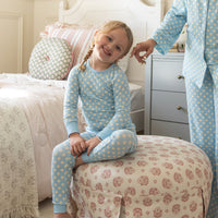 BLUE + YELLOW POLKADOTS | LONG SLEEVE