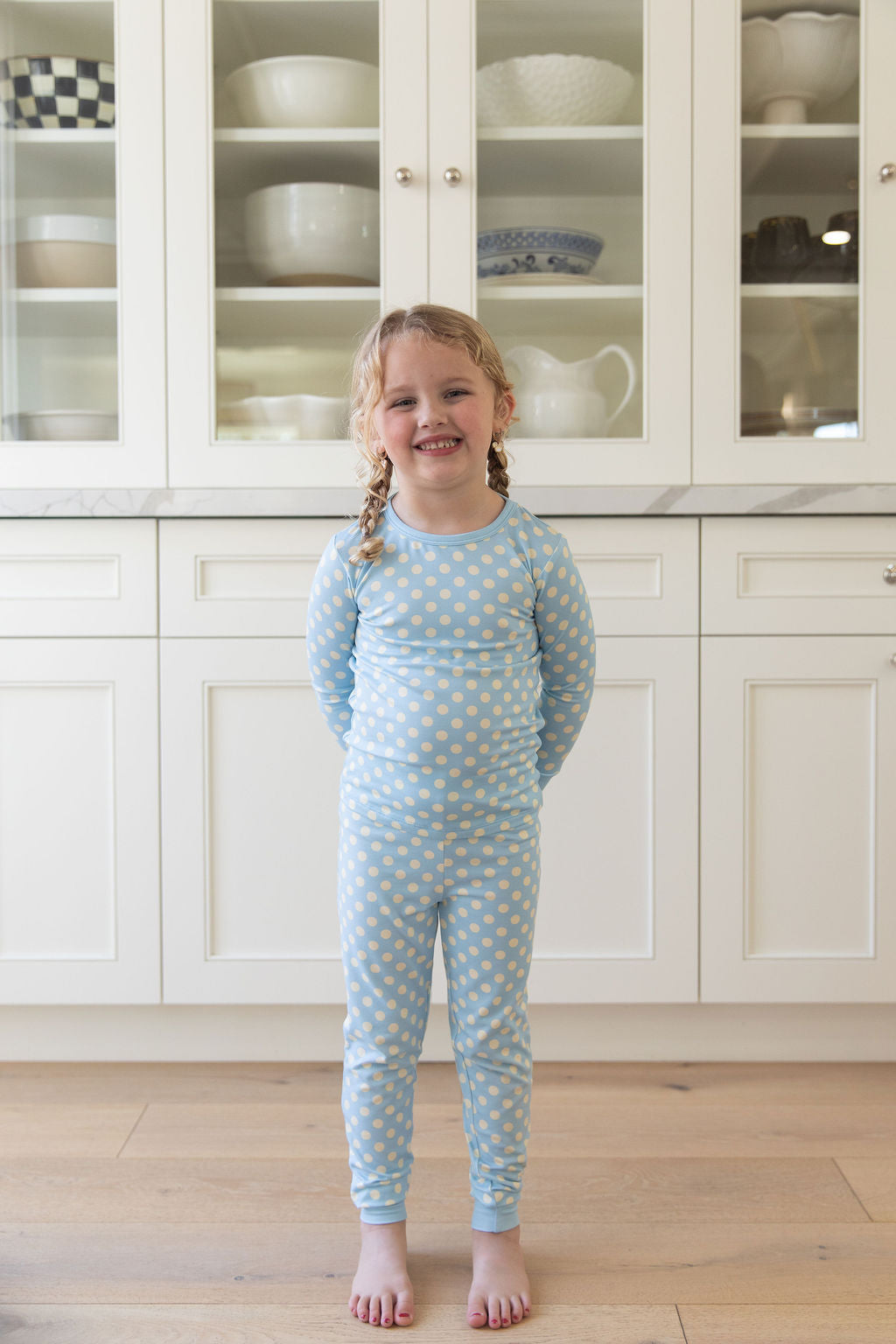 BLUE + YELLOW POLKADOTS | LONG SLEEVE