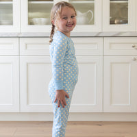 BLUE + YELLOW POLKADOTS | LONG SLEEVE