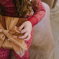 BURGUNDY MINI FLORAL | LONG SLEEVE