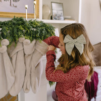 BURGUNDY MINI FLORAL | GIRLS' BUTTON UP LONG SLEEVE SET