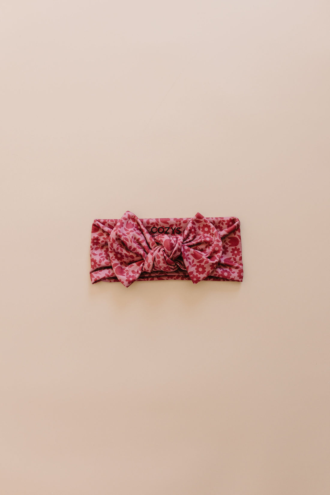 BURGUNDY MINI FLORAL | BOW