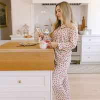HOLIDAY FLORAL | WOMEN'S BUTTON UP LONG SLEEVE SET