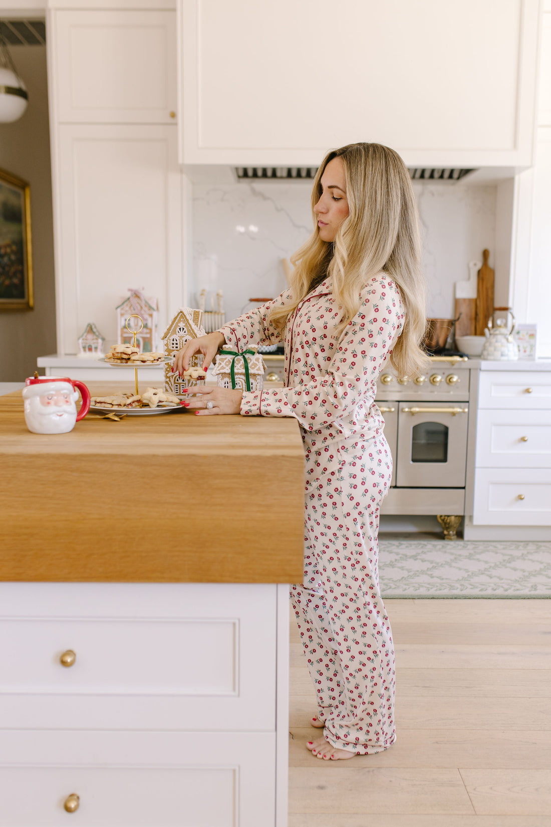 HOLIDAY FLORAL | WOMEN'S BUTTON UP LONG SLEEVE SET